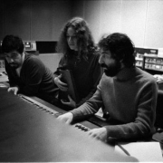 Mixing Tapestry with Hank Cicalo & Lou Adler. Photo by Jim McCrary from the collection of Lou Adler  