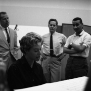 Carole working in Studio B of the RCA Studio in New York City 1959. Photos Courtesy of Sony Music Entertainment Archive