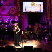 Louise Goffin sang "Beautiful".  Photo by Elissa Kline