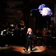 Carole singing "Now & Forever" dedicated to Phil Ramone.   Photo by Elissa Kline