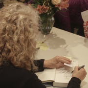 Carole signing books at Sun Valley Wellnes Festival. Photo by Elissa Kline