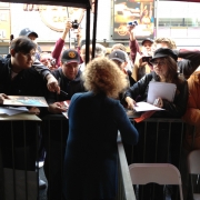Carole & fans - Hollywood Blvd.  Photo by Elissa Kline