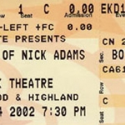Ticket Stub from the Show. Photo by HITWG