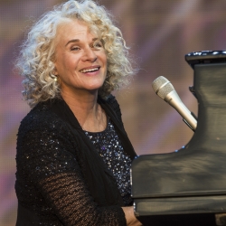 Carole King at piano